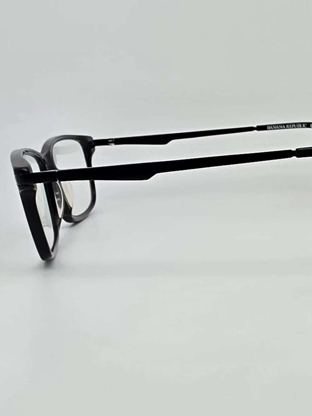 Banana Republic Bernard 807 Black Eyeglasses Frame w/ Flexhinge and Case 54mm